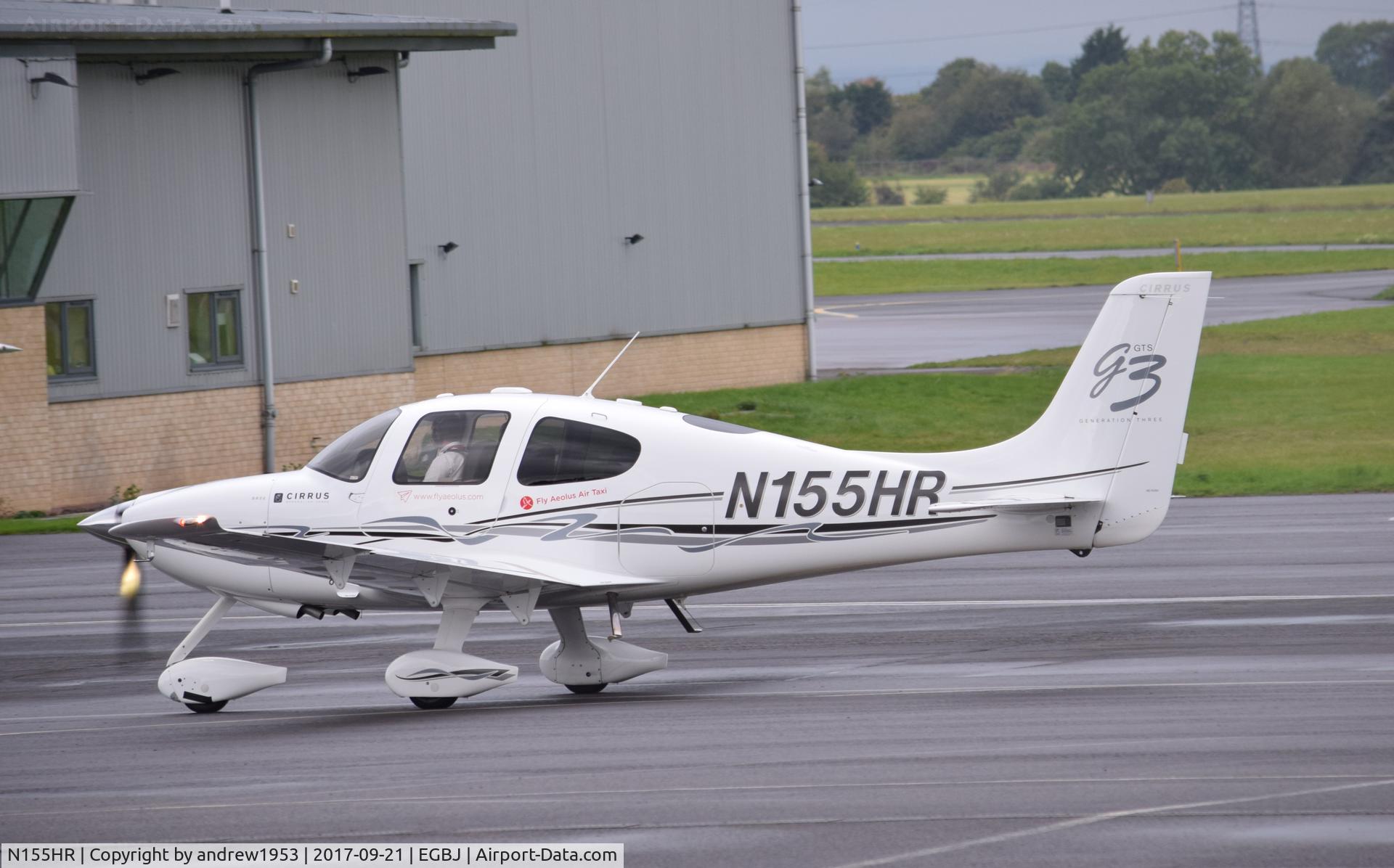 N155HR, 2008 Cirrus SR22 G3 GTS C/N 2971, N155HR at Gloucestershire Airport.