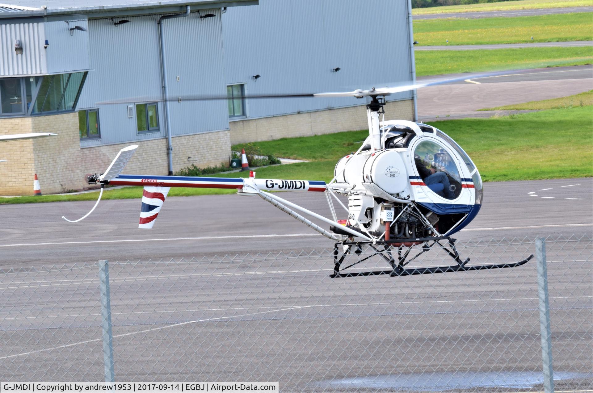 G-JMDI, 1989 Schweizer 269C C/N S-1398, G-JMDI at Gloucestershire Airport.