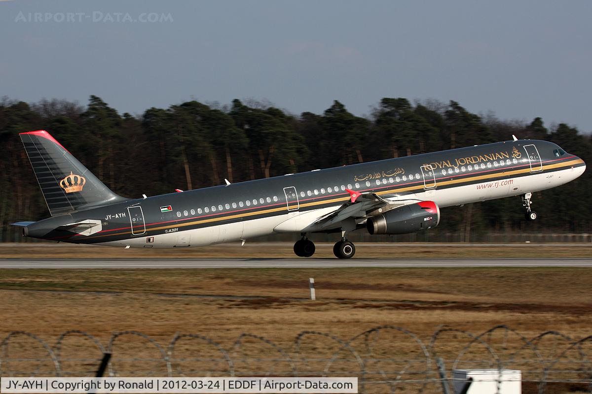 JY-AYH, 2006 Airbus A321-231 C/N 2793, at fra