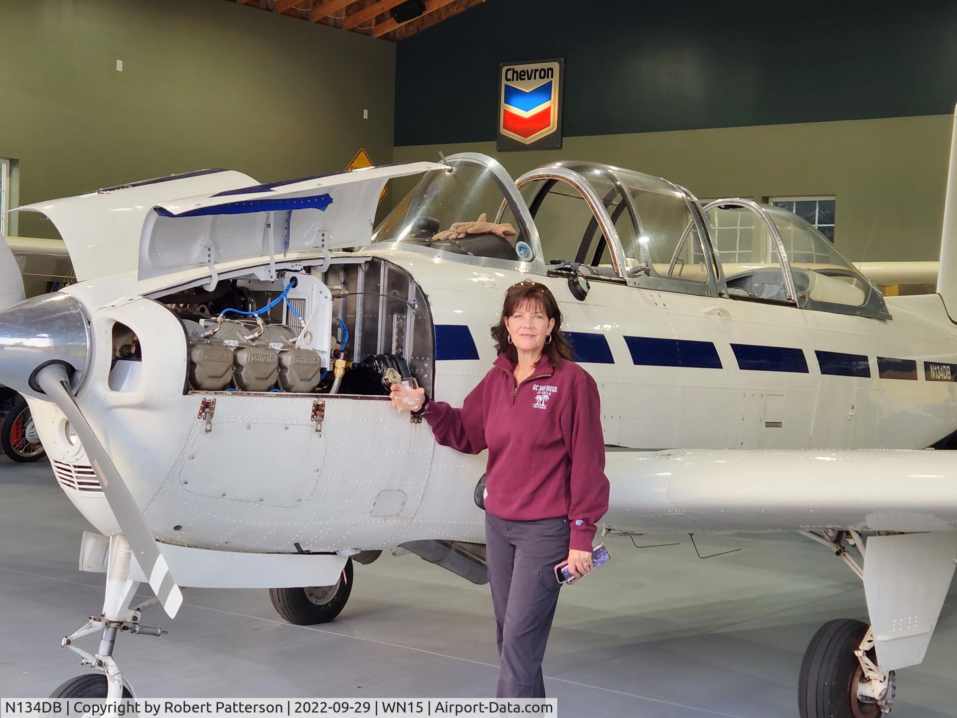 N134DB, 1958 Beech A-45 (B-45) C/N FM84-1, FAA WSA DDO with her new T-34