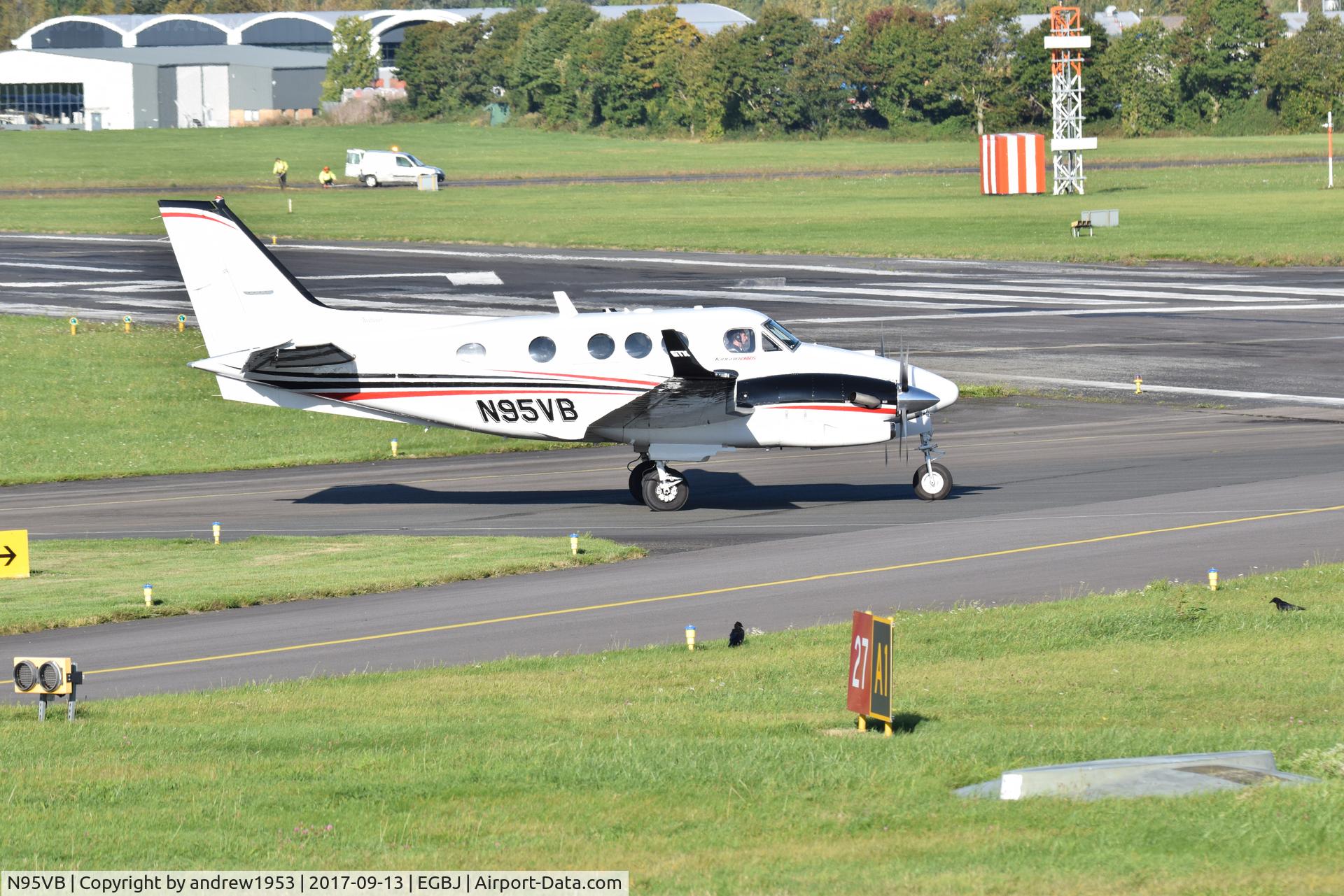 N95VB, 2013 Beechcraft C90GTI King Air C/N LJ-2091, N95VB at Gloucestershire Airport.