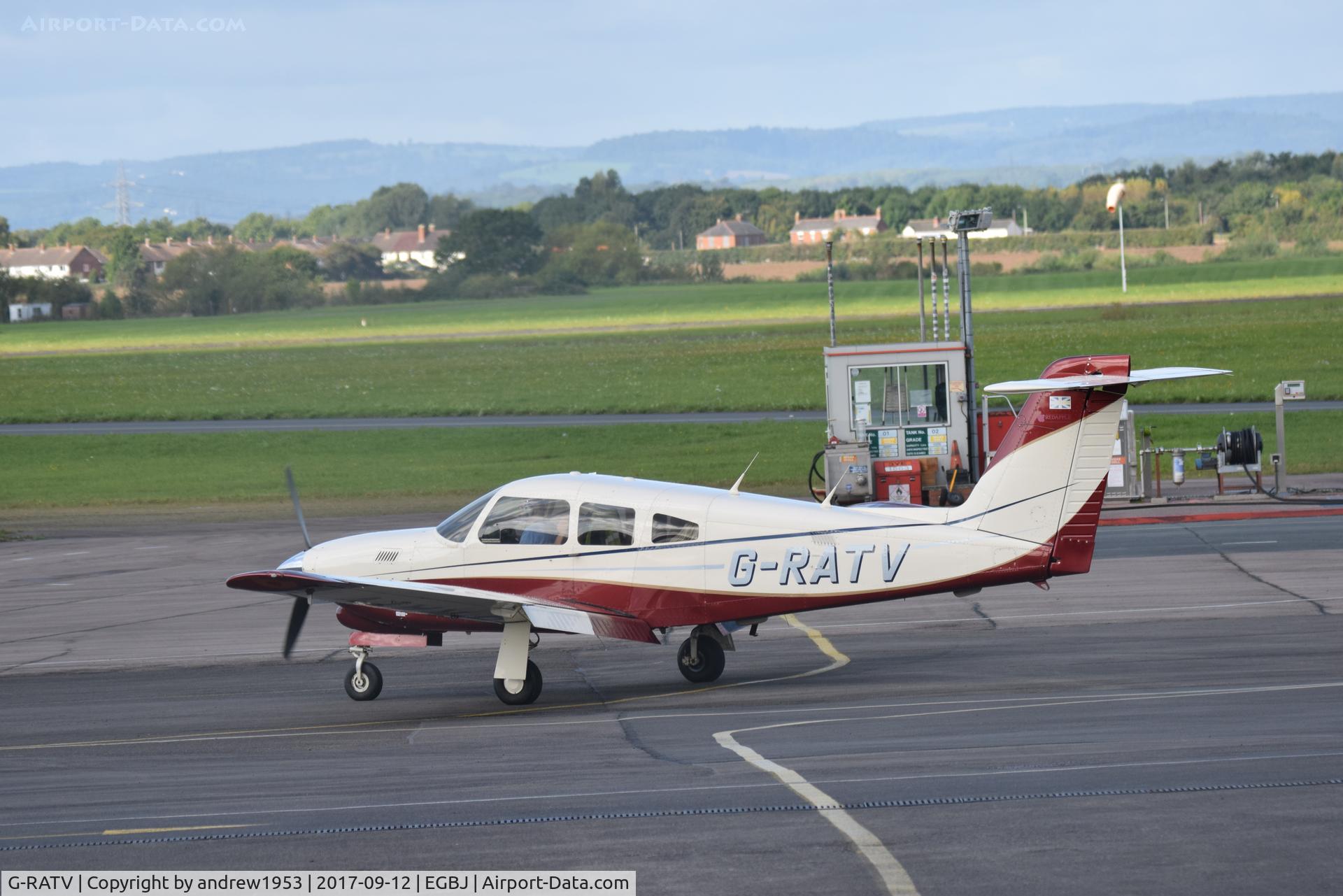 G-RATV, 1983 Piper PA-28RT-201T Turbo Arrow IV Arrow IV C/N 28R-8431005, G-RATV at Gloucestershire Airport.