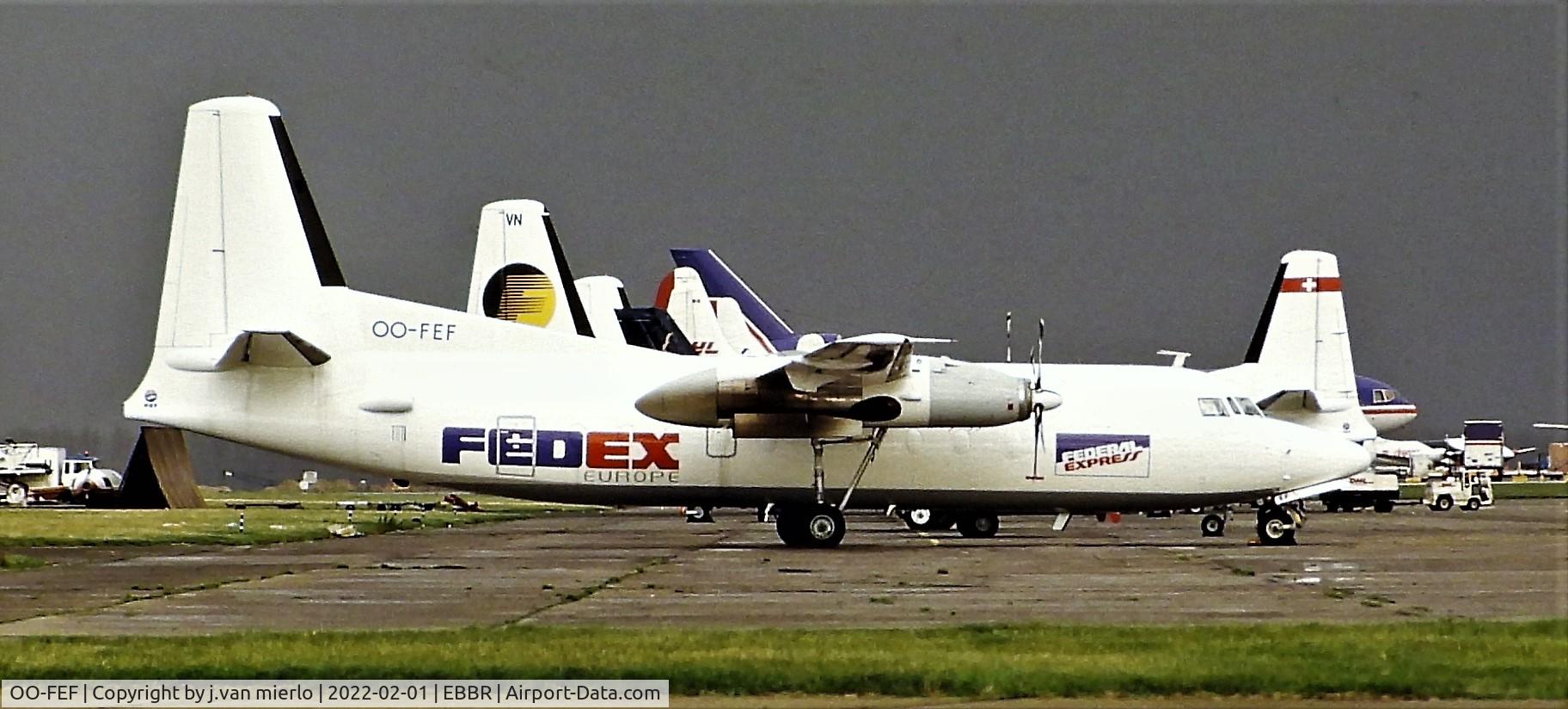 OO-FEF, 1969 Fokker F.27-600 Friendship C/N 10419, Slide scan
