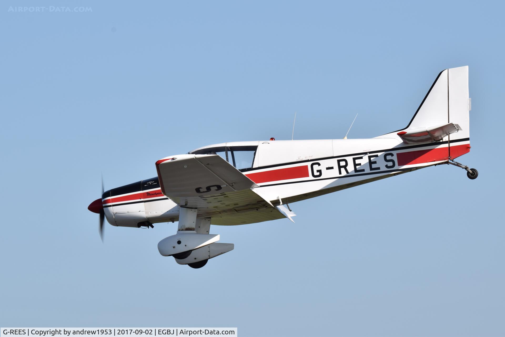 G-REES, 1965 SAN Jodel D-140C Mousquetaire III C/N 156, G-REES at Gloucestershire Airport.