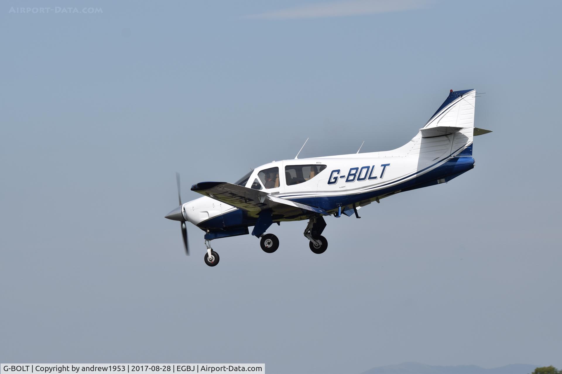G-BOLT, 1978 Rockwell Commander 114 C/N 14428, G-BOLT at Gloucestershire Airport.
