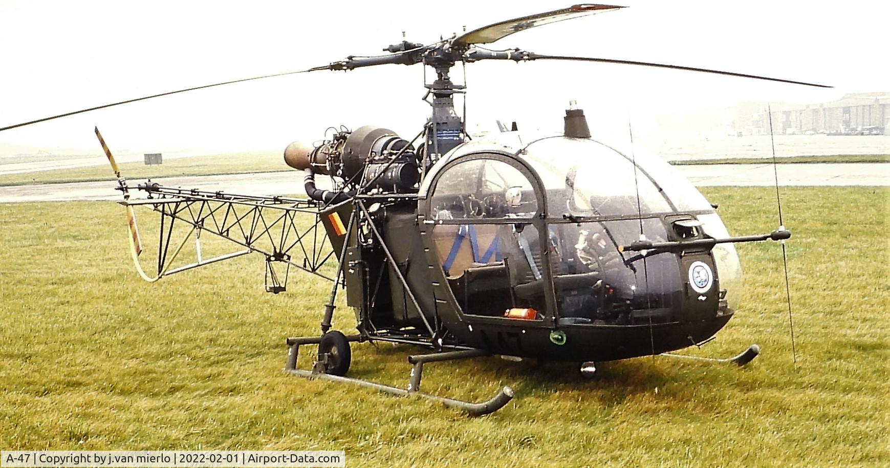 A-47, Aerospatiale- SA-318C Alouette II Astazou C/N 1986/614C-A63, Slide scan
