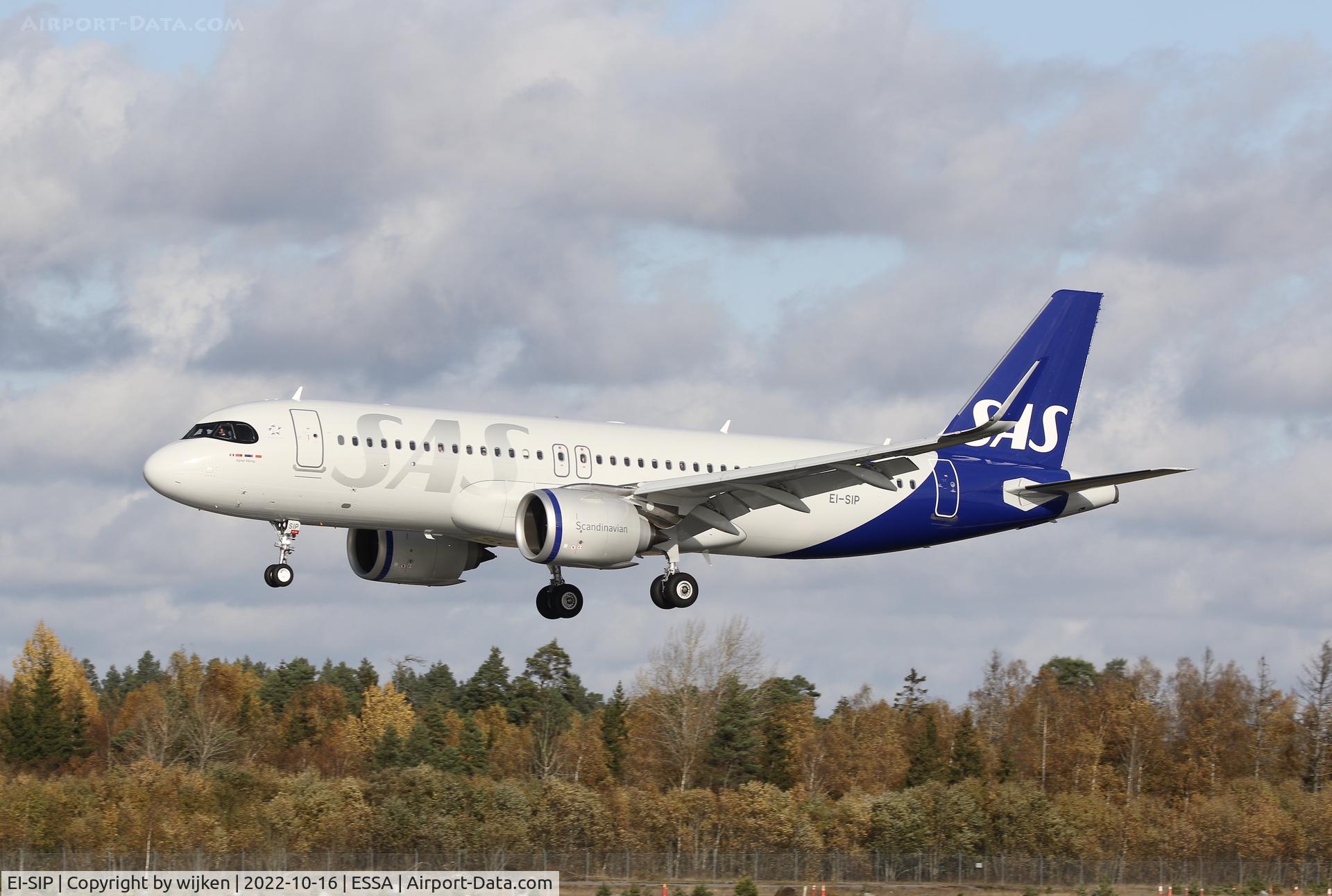 EI-SIP, 2022 Airbus A320-251N C/N 10923, RWY 26