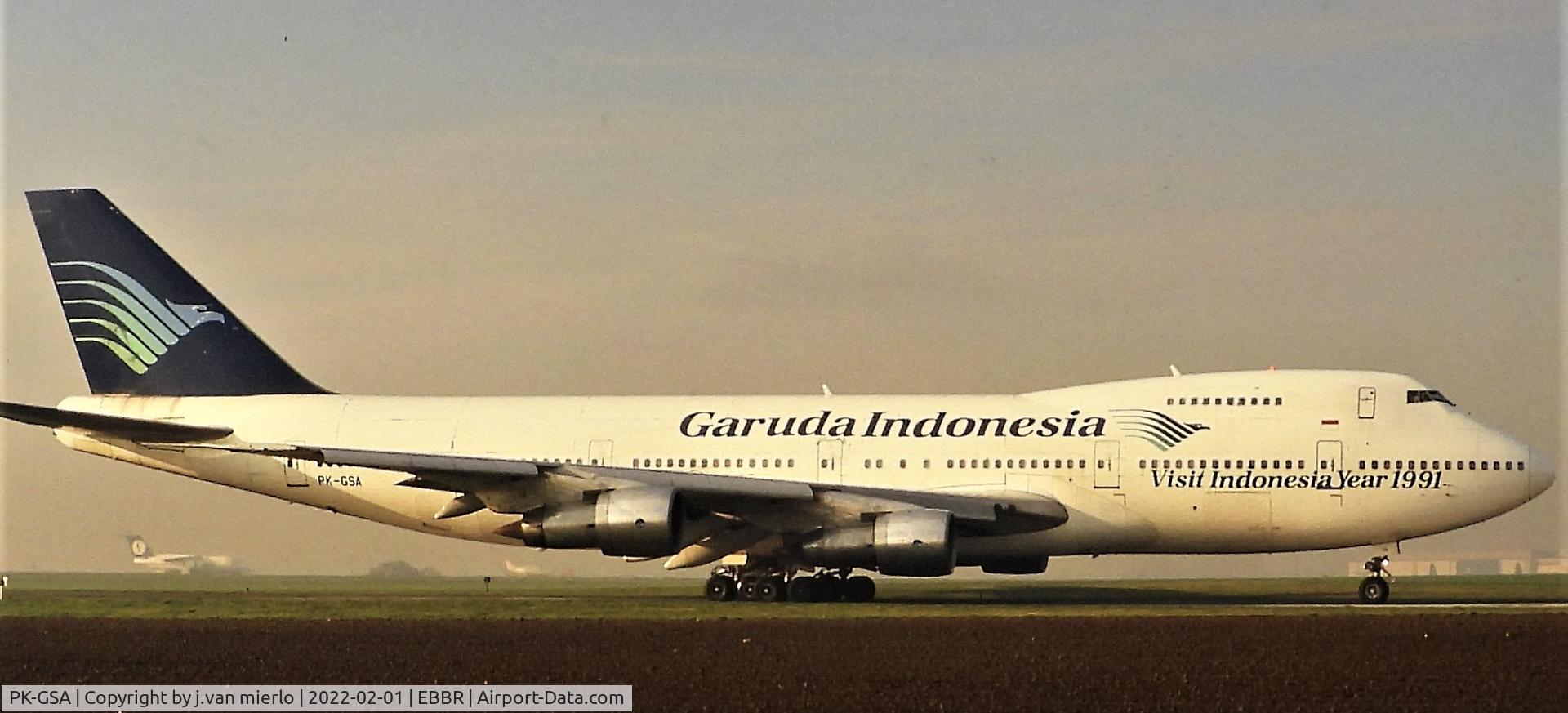PK-GSA, 1980 Boeing 747-2U3B C/N 22246, Slide scan