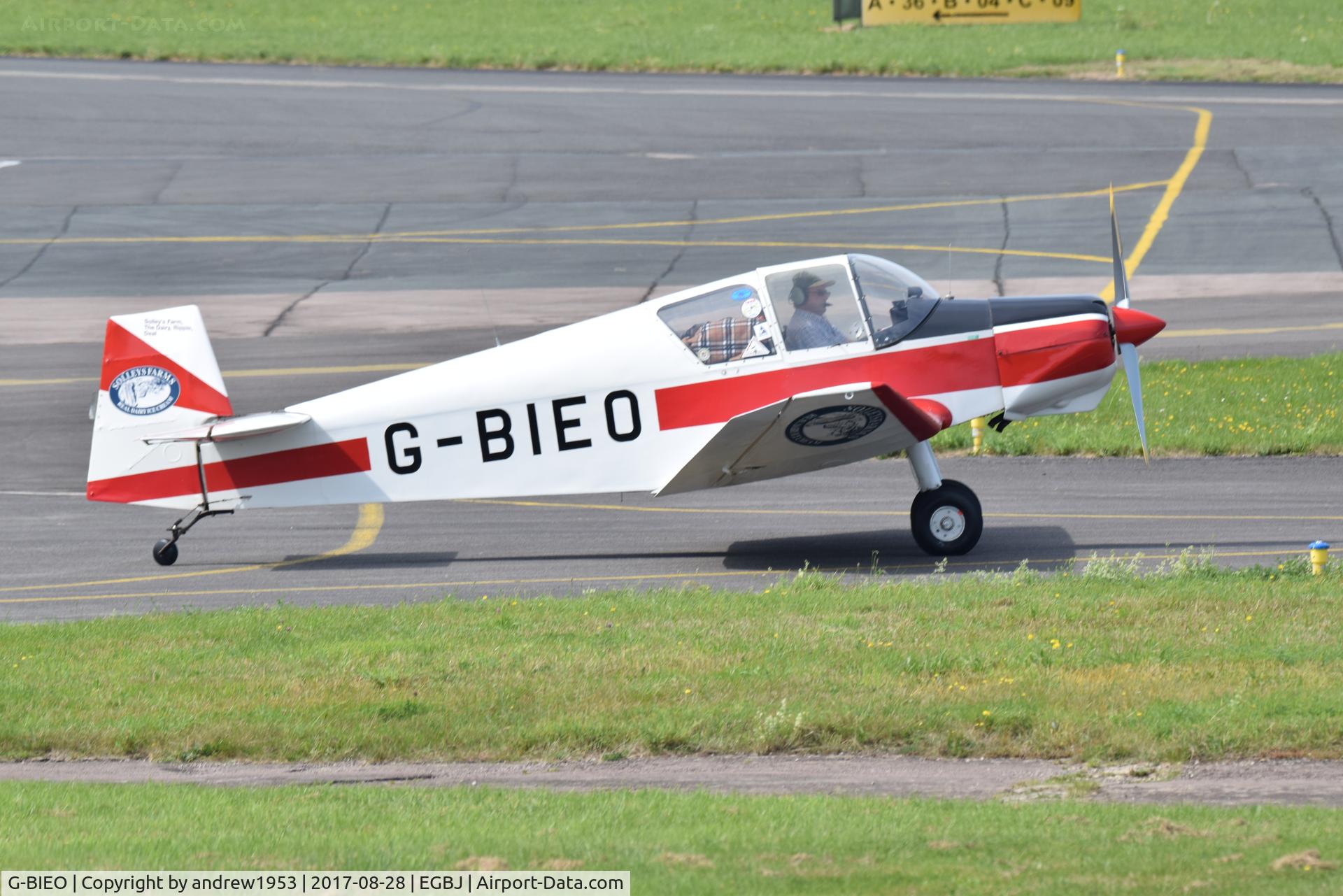G-BIEO, 1965 Jodel D-112 Club C/N 1296, G-BIEO at Gloucestershire Airport.