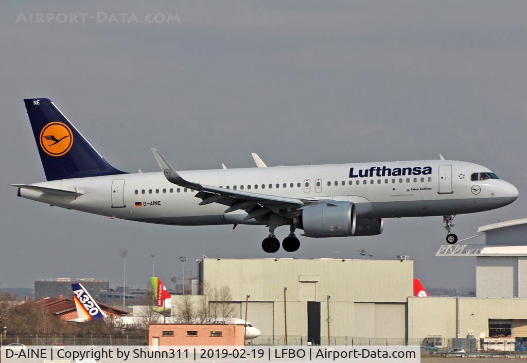 D-AINE, 2016 Airbus A320-271N C/N 7103, Landing rwy 14R