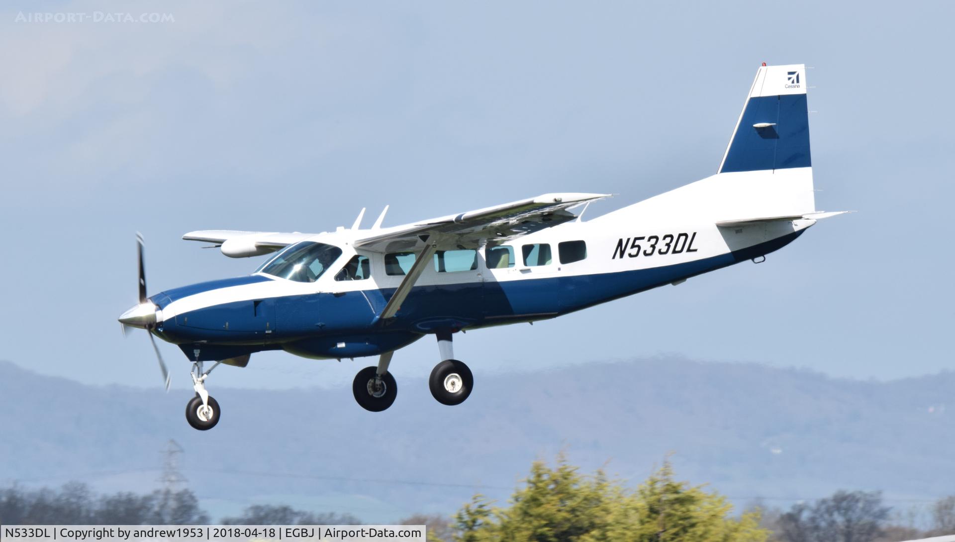 N533DL, 2011 Cessna 208B Grand Caravan C/N 20800533, N533DL at Gloucestershire Airport.