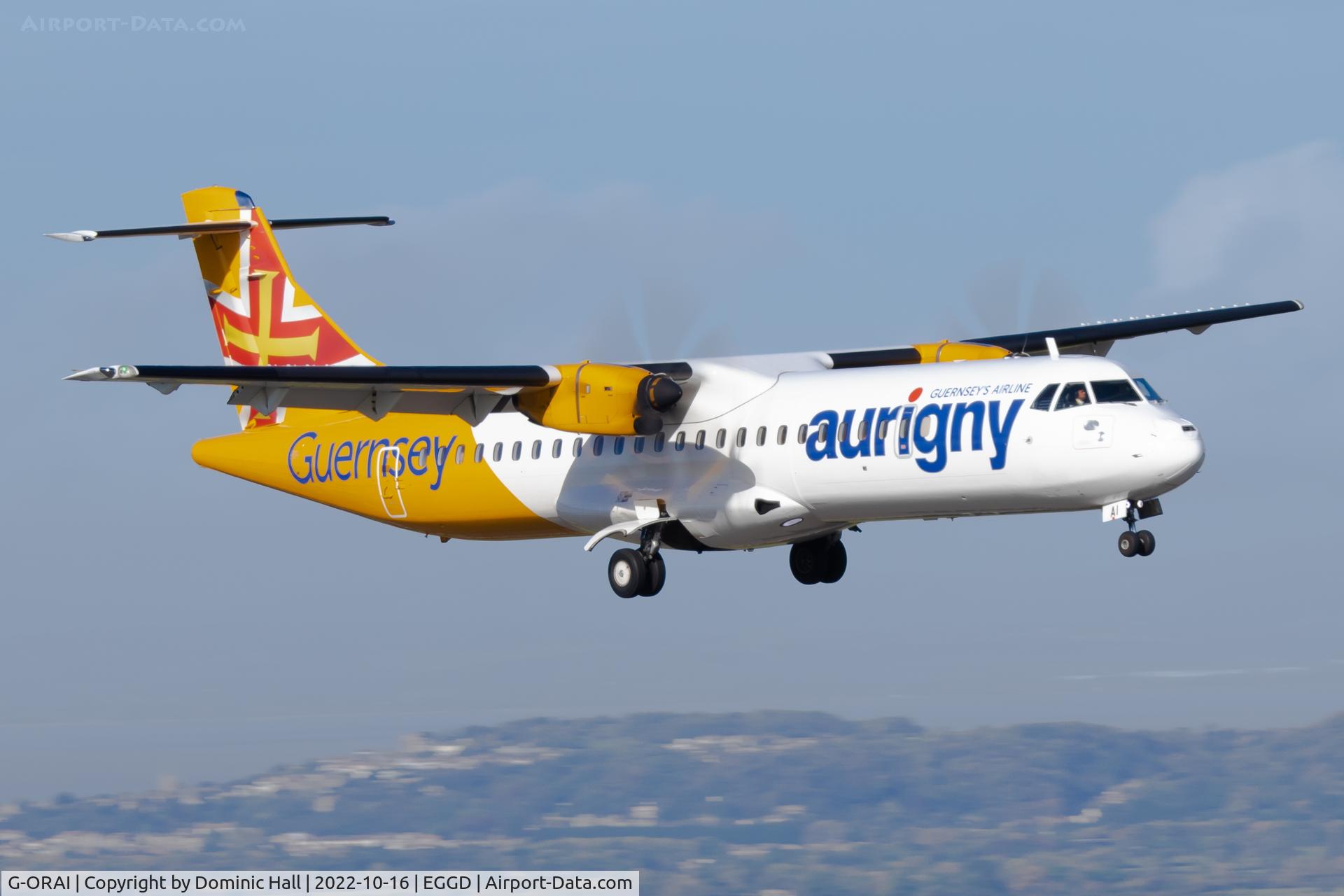 G-ORAI, 2019 ATR 72-212A C/N 1599, BRS 17/10/22