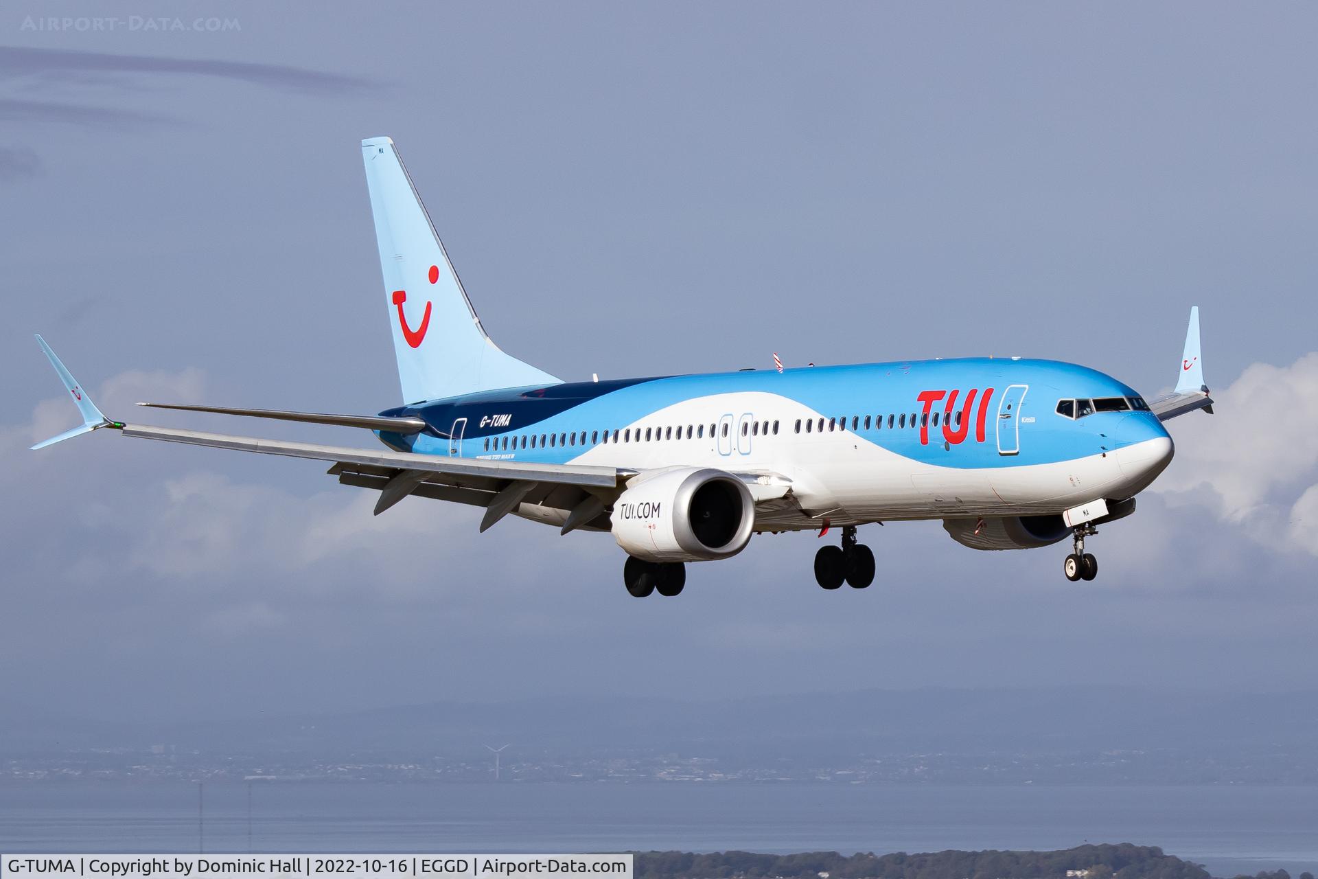 G-TUMA, 2018 Boeing 737-8 MAX C/N 44593, BRS 17/10/22