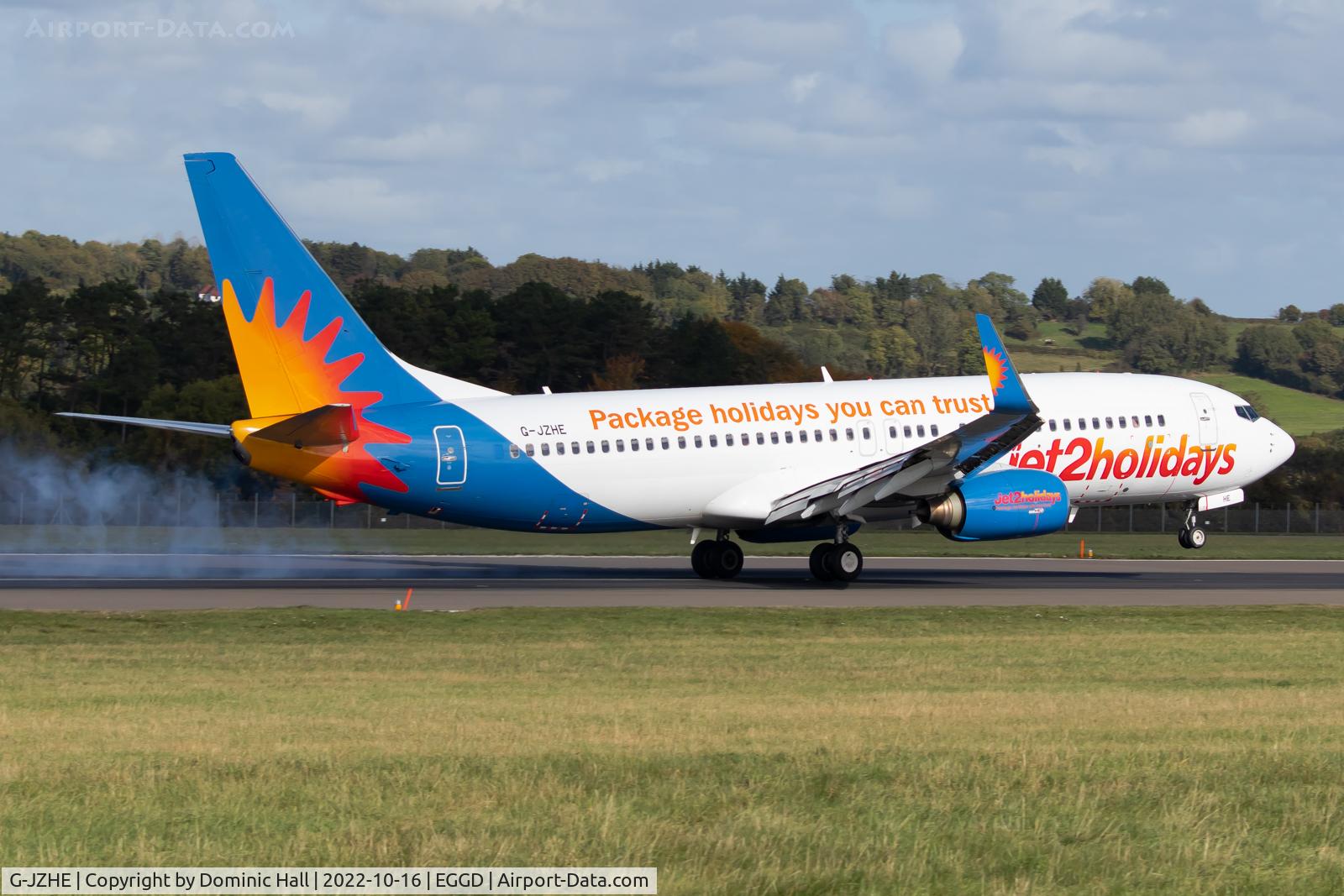 G-JZHE, 2000 Boeing 737-8K2 C/N 30390, BRS 16/10/22