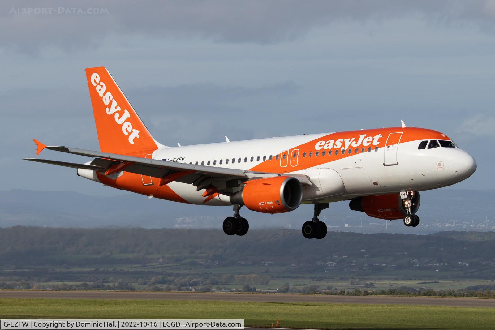 G-EZFW, 2010 Airbus A319-111 C/N 4380, BRS 16/10/22