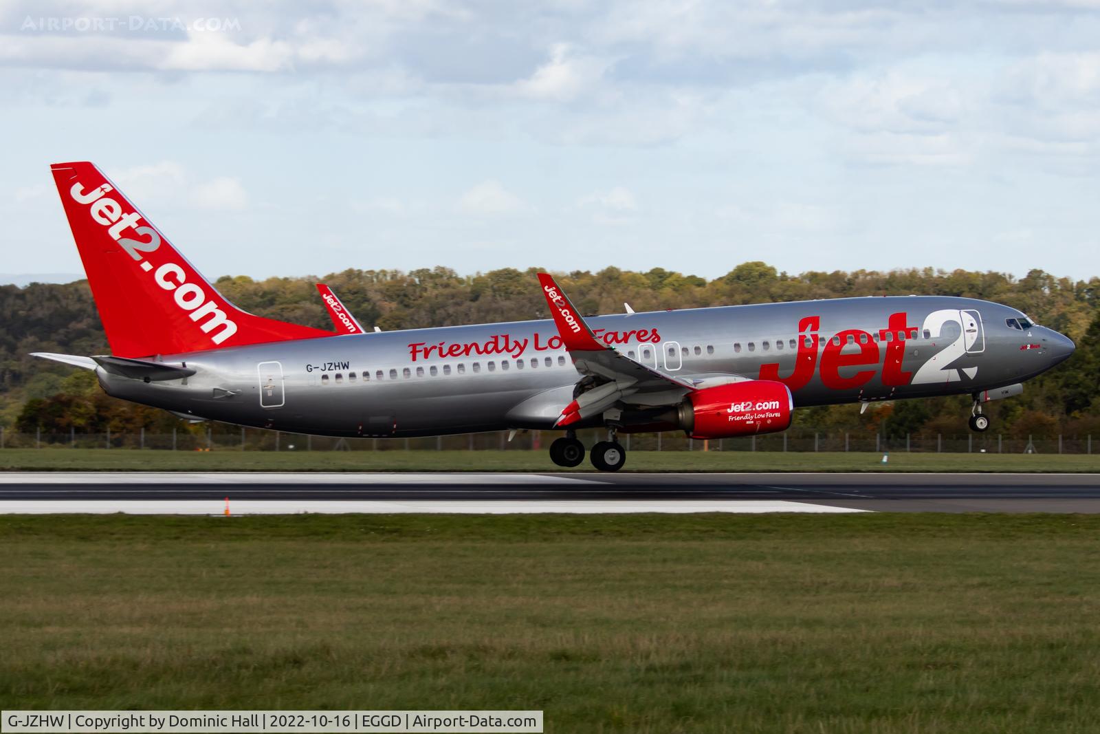 G-JZHW, 2016 Boeing 737-800 C/N 63153, BRS 16/10/22