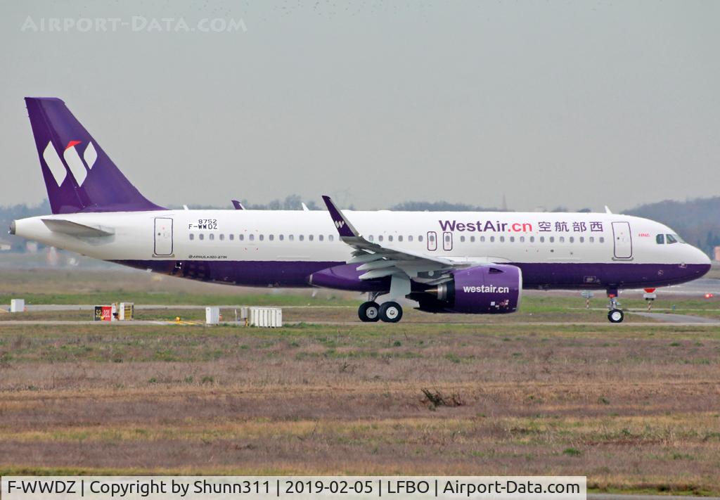 F-WWDZ, 2019 Airbus A320-271N C/N 8752, C/n 8752 - To be B-306W