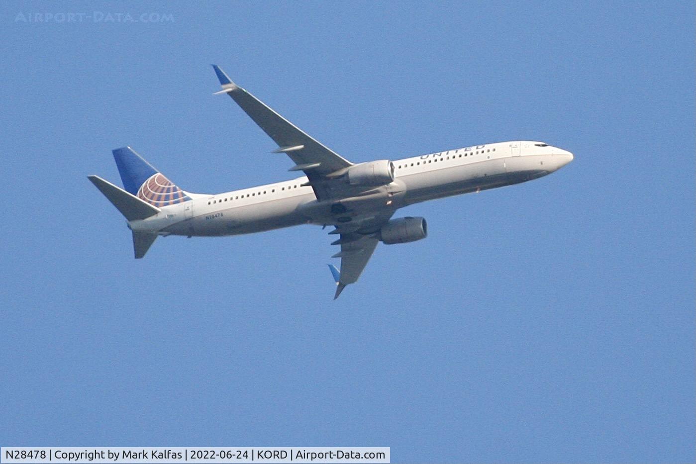 N28478, 2013 Boeing 737-924/ER C/N 31649, United B739 arriving at ORD from MIA