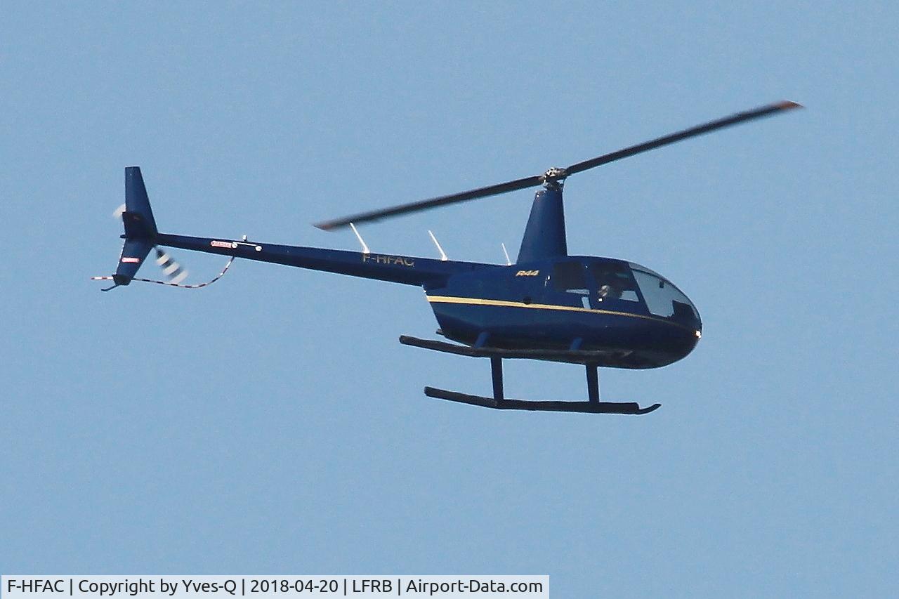 F-HFAC, 2012 Robinson R44  Raven II C/N 13224, Robinson R-44 Raven II, training flight, Brest-Bretagne Airport (LFRB-BES)