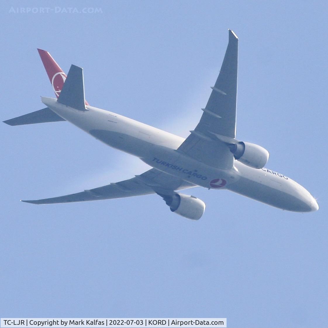 TC-LJR, 2019 Boeing 777F C/N 66578, Turkish Airlines B777F arriving at ORD from IST