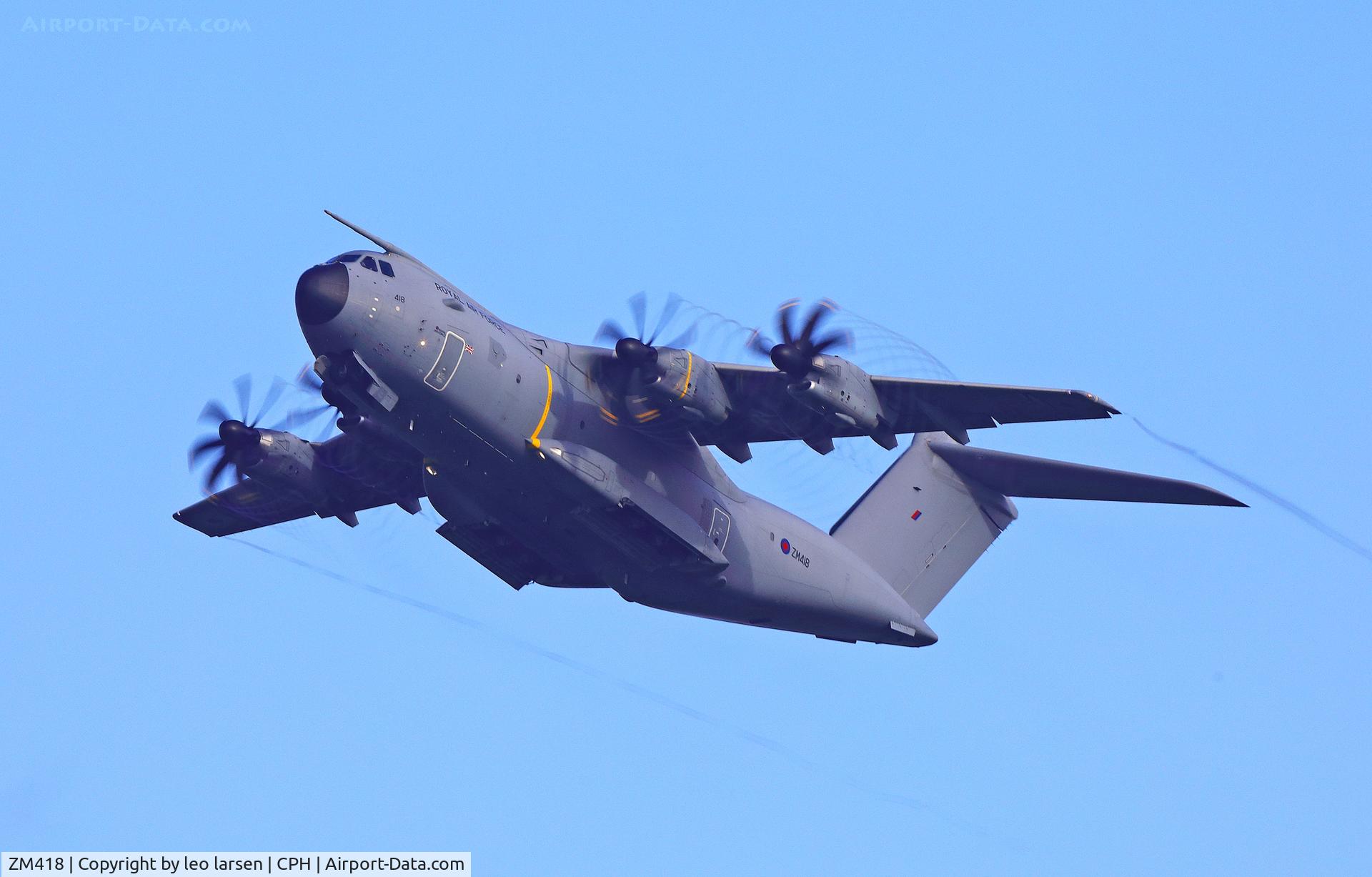 ZM418, 2018 Airbus A400M-180 Atlas C.1 C/N 056, Copenhagen 18.10.2022
