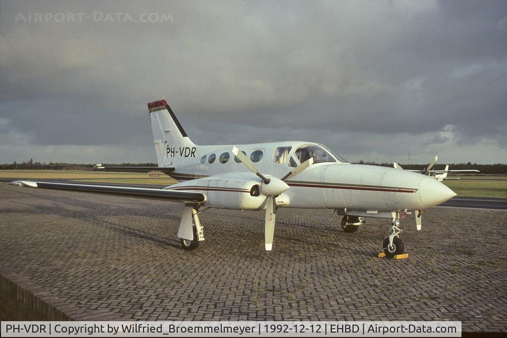 PH-VDR, 1981 Cessna 421C Golden Eagle C/N 421C-1099, Parked at Weert Airport.