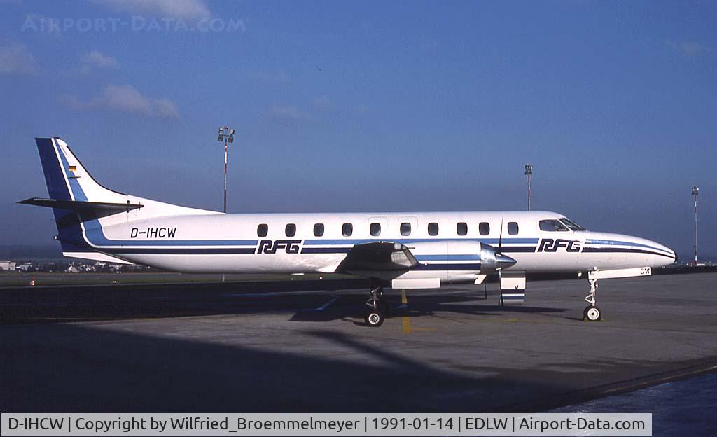 D-IHCW, 1980 Swearingen SA-226TC Metro II C/N TC-350, Parked in front of our maintenance hangar at Dortmund.