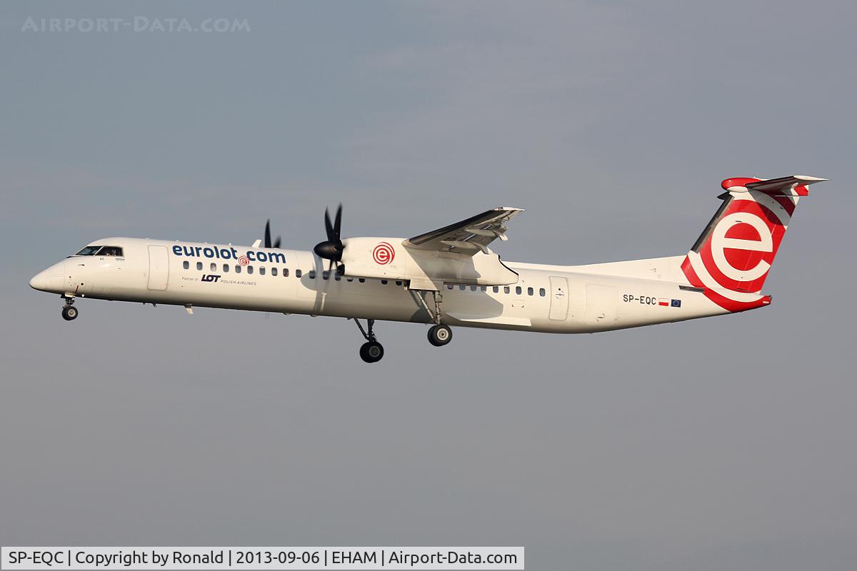 SP-EQC, 2012 De Havilland Canada DHC-8-402Q Dash 8 C/N 4408, at spl