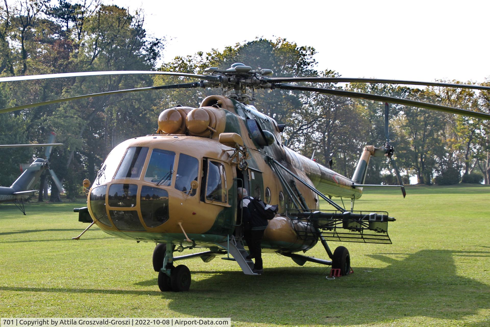 701, 1987 Mil Mi-17 Hip C/N 104M01, Balatonkenese Military resort, Hungary