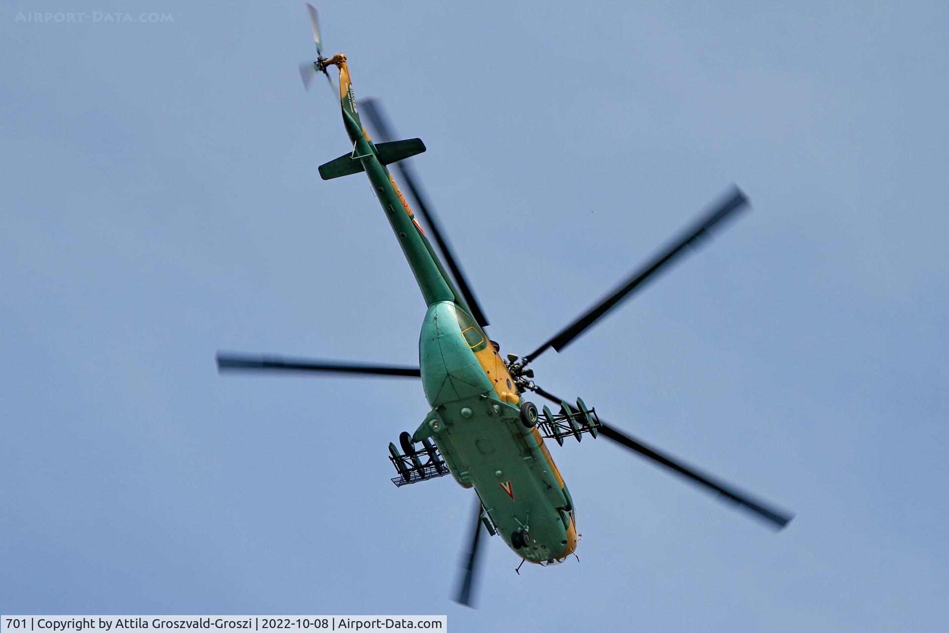 701, 1987 Mil Mi-17 Hip C/N 104M01, Balatonkenese Military resort, Hungary