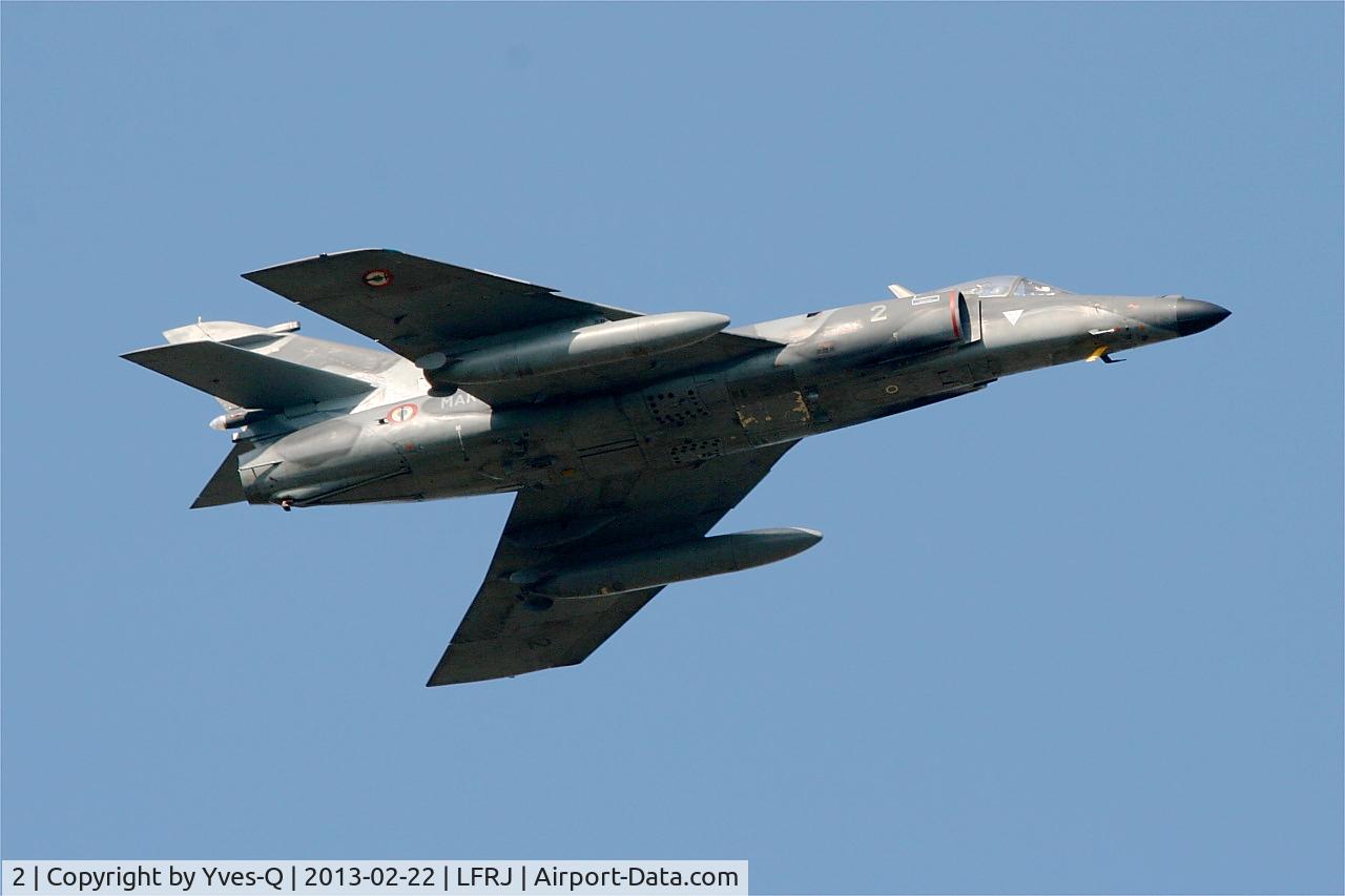 2, Dassault Super Etendard C/N 2, Dassault Super Etendard M, Climbing from rwy 08, Landivisiau naval air base (LFRJ)