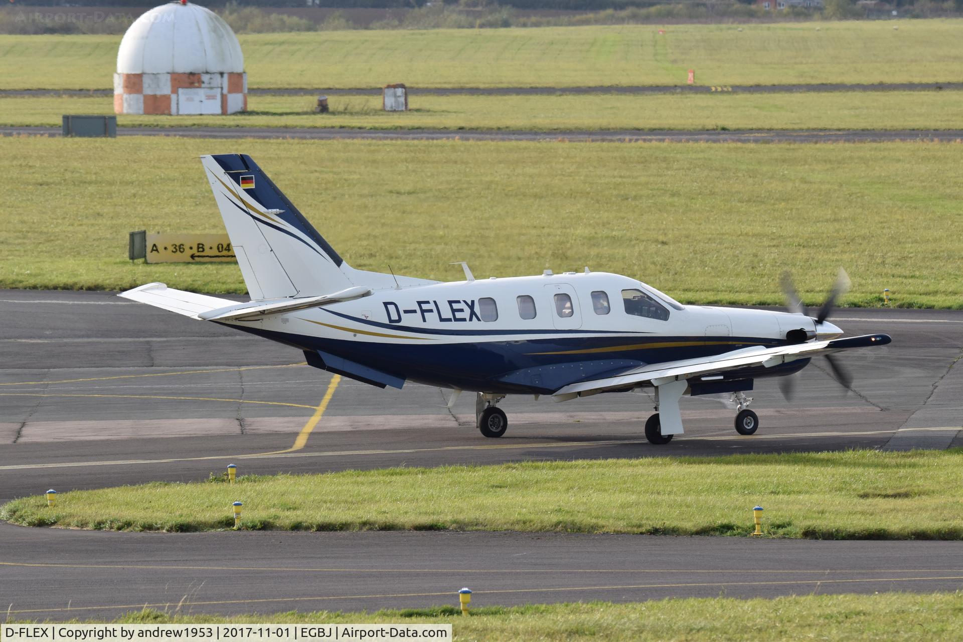 D-FLEX, 2005 Socata TBM-700C-2 C/N 321, D-FLEX at Gloucestershire Airport.