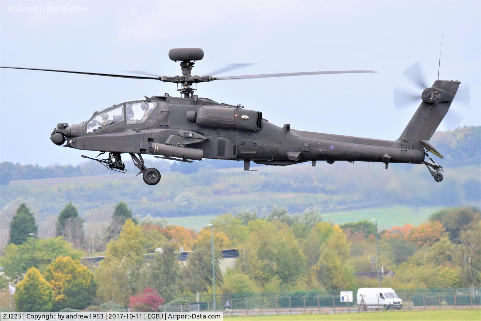 ZJ225, 2003 Westland Apache AH.1 C/N DU059/WAH059, ZJ225 at Gloucestershire Airport.