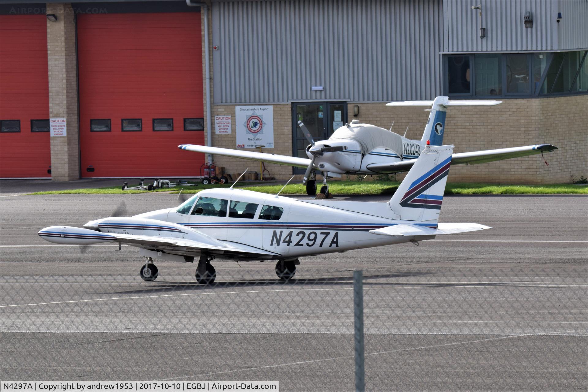 N4297A, 1971 Piper PA-39 Twin Comanche C/R C/N 39-114, N4297A at Gloucestershire Airport.