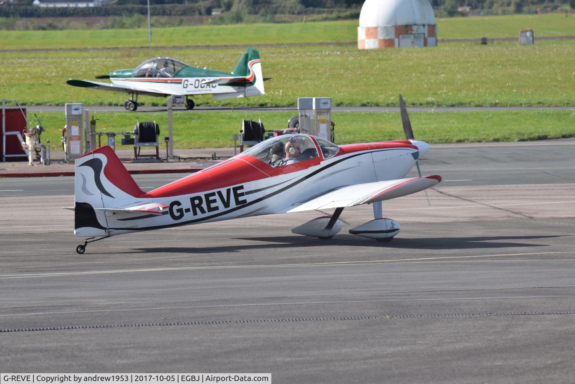 G-REVE, 2013 Vans RV-6 C/N PFA 181A-12945, G-REVE at Gloucestershire Airport.