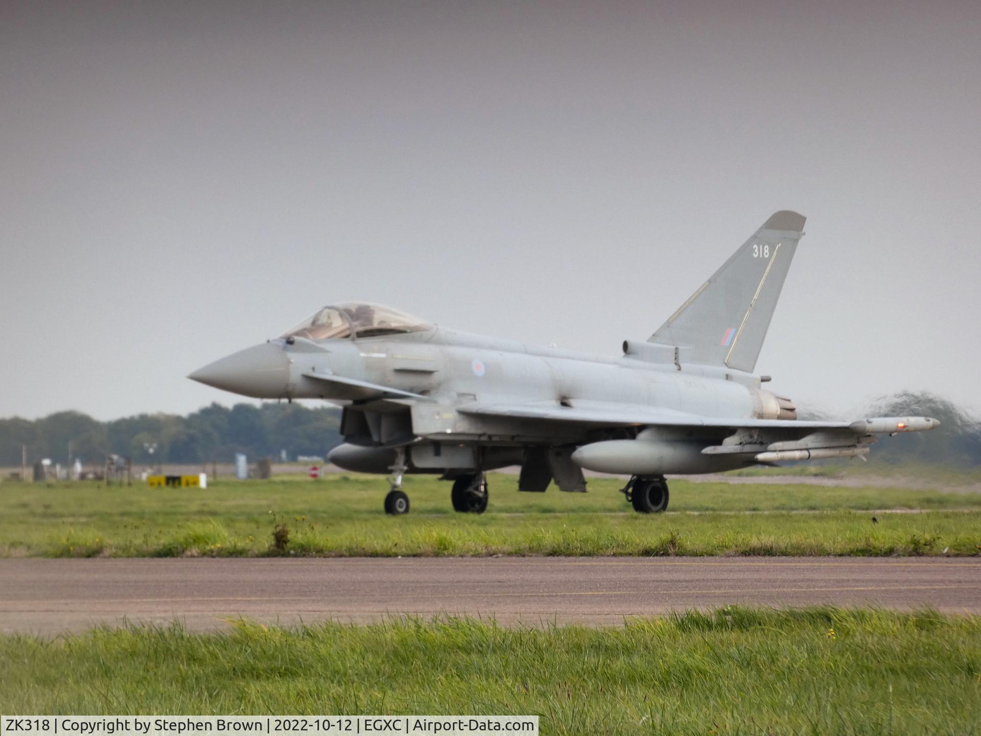 ZK318, Eurofighter Typhoon FGR.4 C/N BS079, ZK318 318 Seen at RAF Coningsby 12 Oct 2022