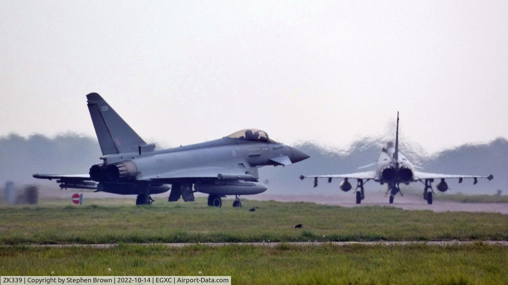 ZK339, 2012 Eurofighter EF-2000 Typhoon FGR4 C/N BS100/366, ZK339 RAF Coningsby 14th Oct 2022