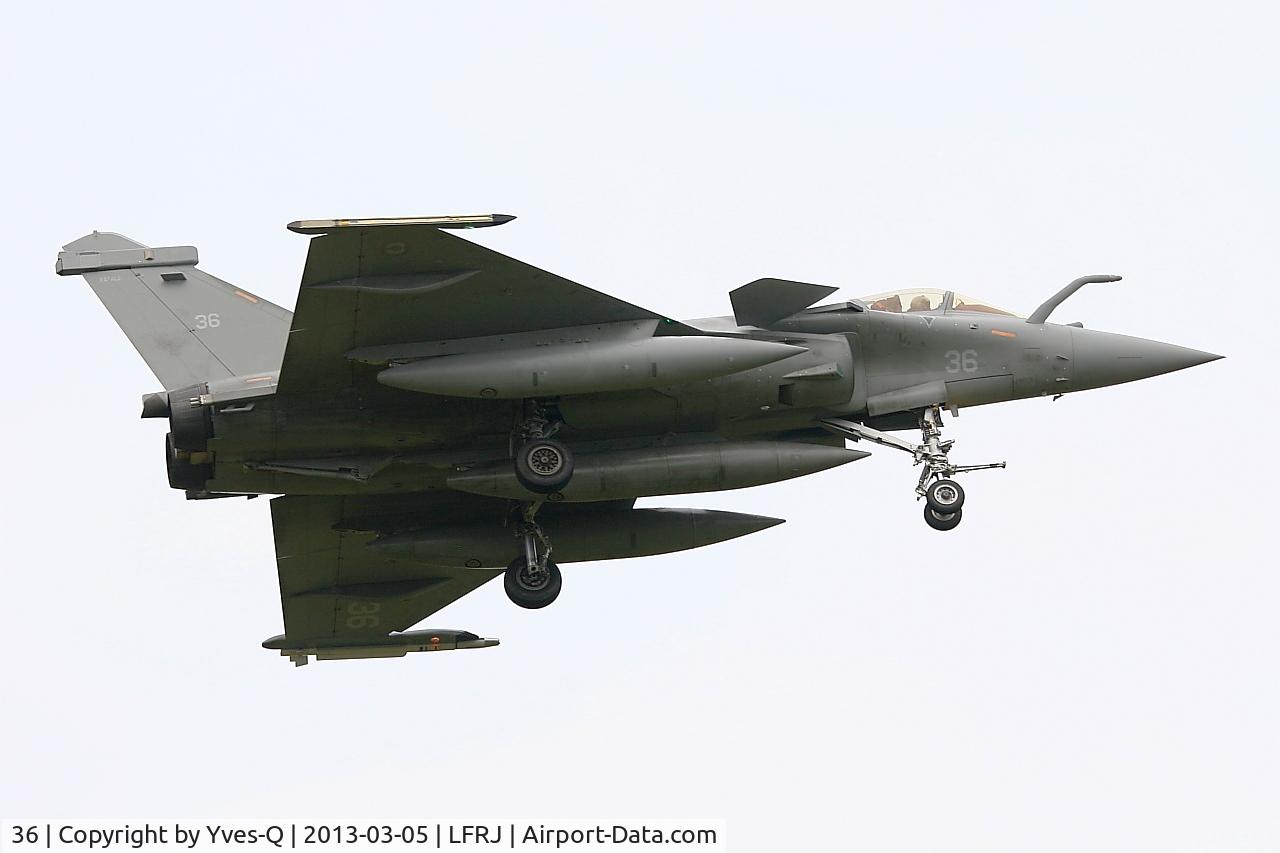 36, Dassault Rafale M C/N 36, Dassault Rafale M,  On final rwy 08, Landivisiau naval air base (LFRJ)