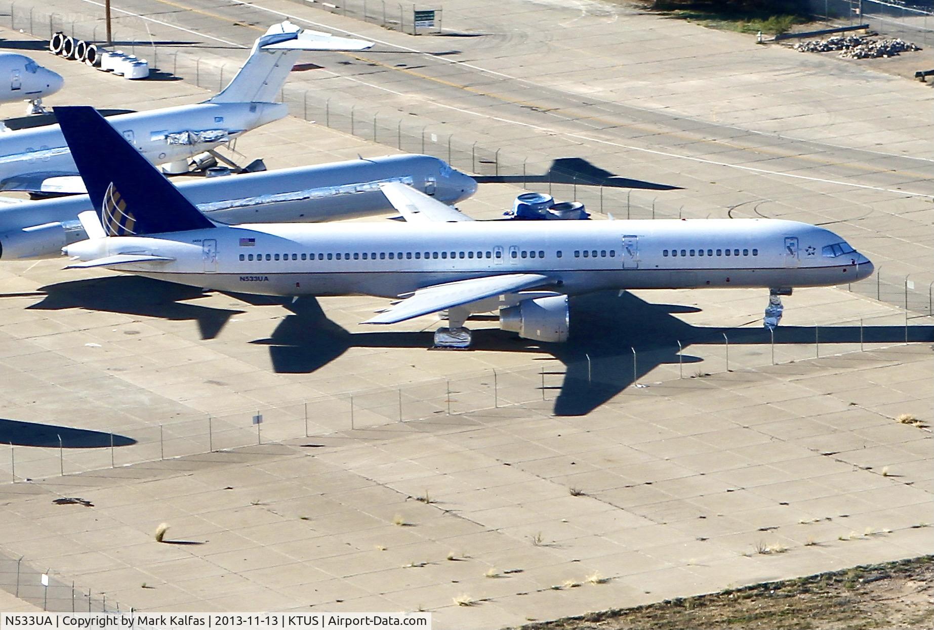N533UA, 1991 Boeing 757-222 C/N 25073, N533UA awaits it's fate at Ascent Aviation Services in Tucson.