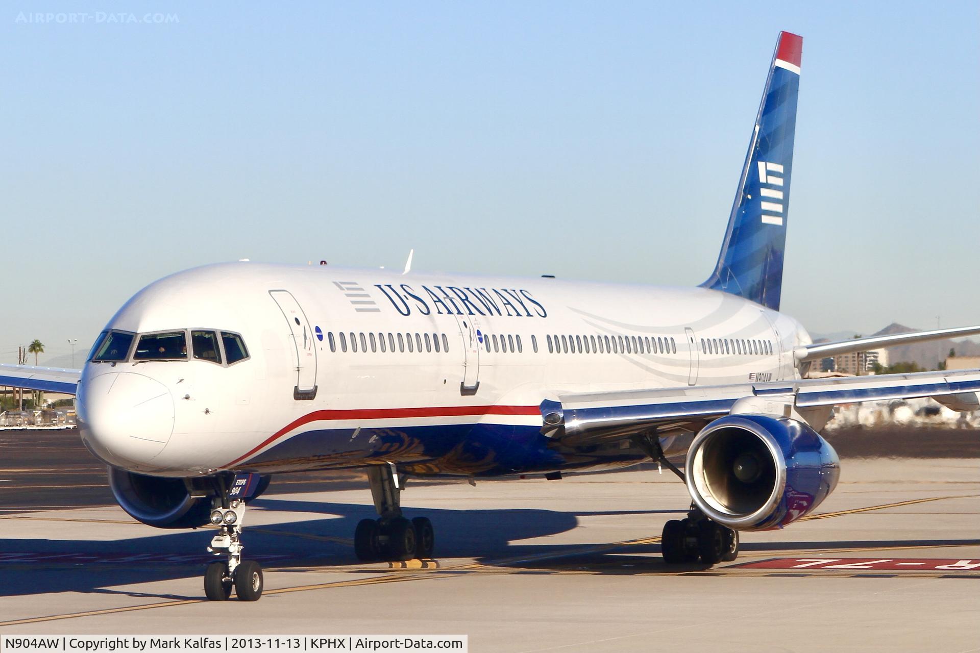 N904AW, 1986 Boeing 757-2S7 C/N 23566, US AIRWAYS N904AW at PHX