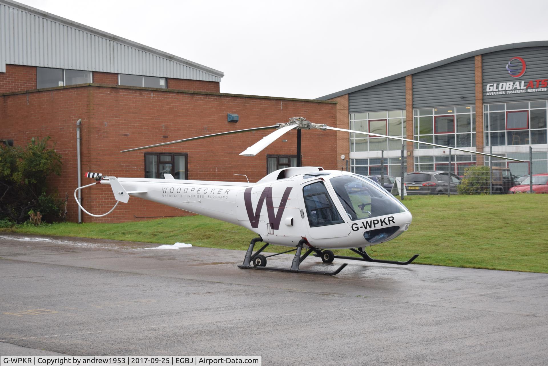 G-WPKR, 1986 Enstrom 280FX Shark C/N 2012, G-WPKR at Gloucestershire Airport.