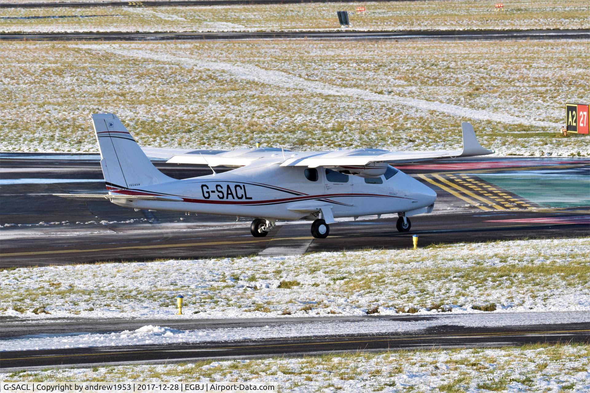 G-SACL, 2016 Tecnam P-2006T C/N 152, G-SACL at Gloucestershire Airport.