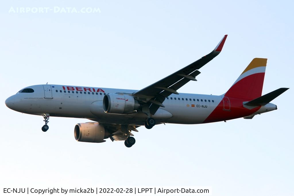 EC-NJU, 2020 Airbus A320-251N C/N 10065, Landing