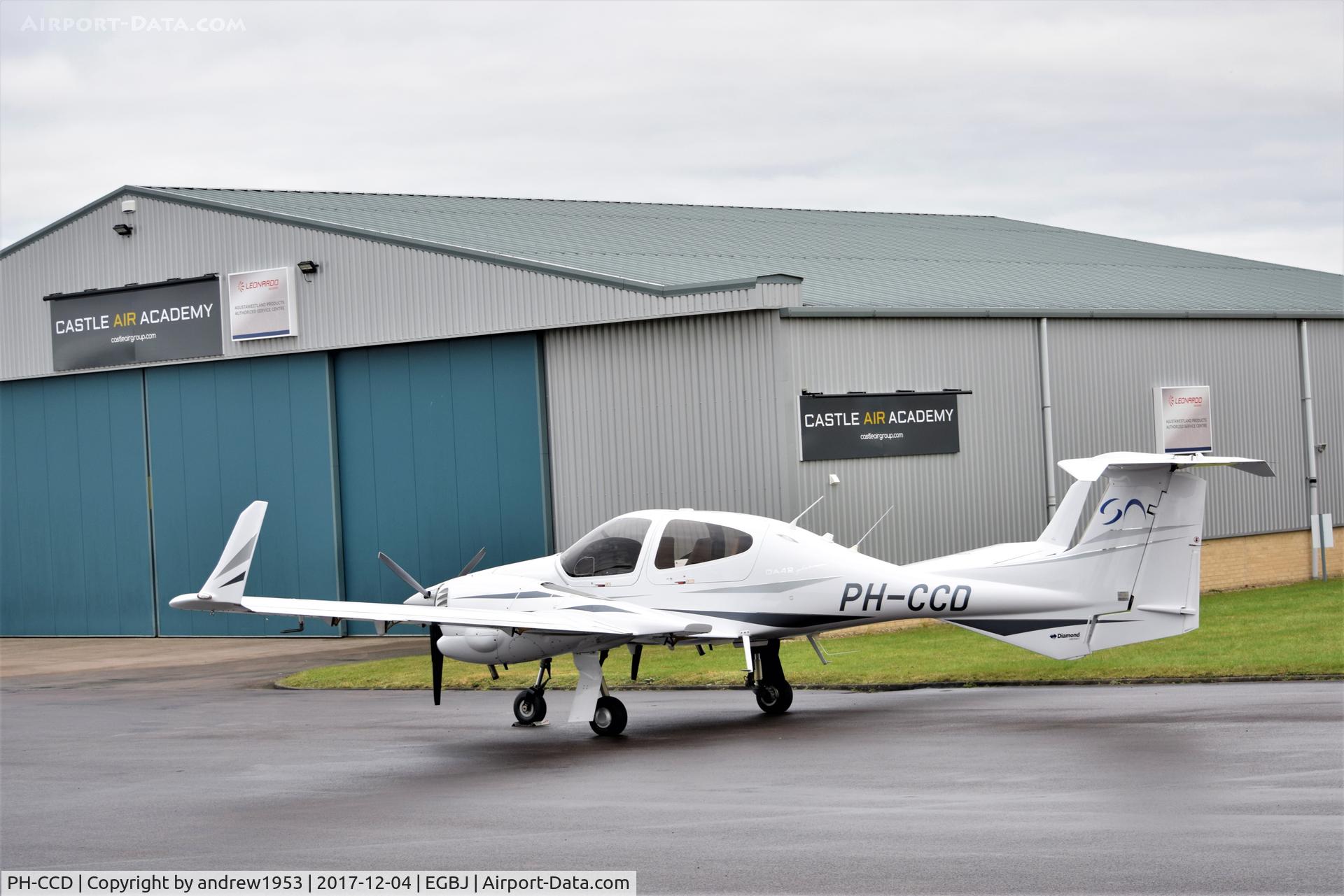 PH-CCD, 2008 Diamond DA-42 Twin Star C/N 42.332, PH-CCD at Gloucestershire Airport.