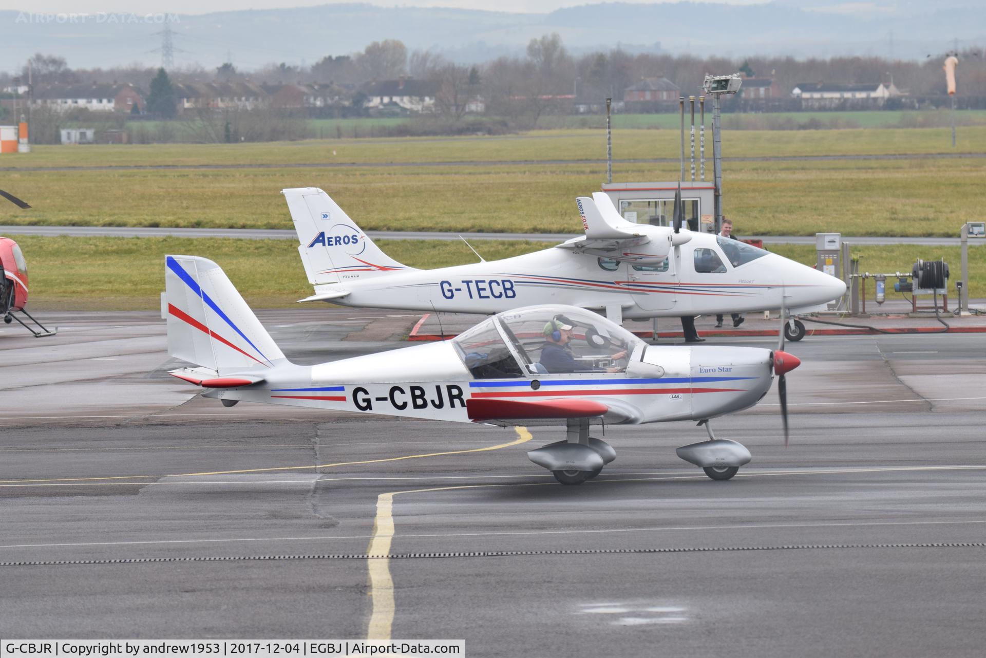 G-CBJR, 2002 Evektor-Aerotechnik EV-97 Eurostar C/N PFA 315-13845, G-CBJR at Gloucestershire Airport.