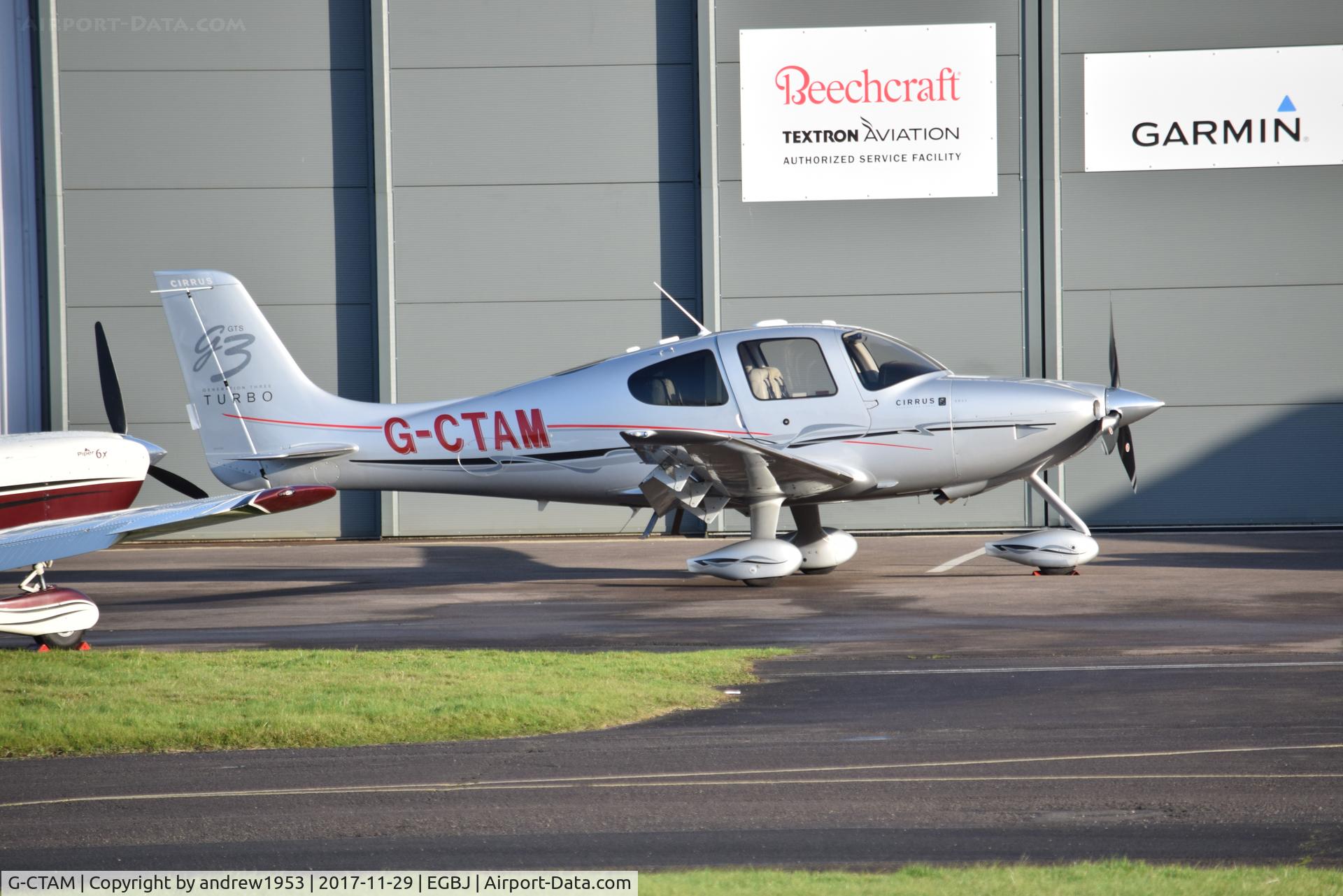 G-CTAM, 2007 Cirrus SR22 G3 GTS Turbo C/N 2740, G-CTAM at Gloucestershire Airport.
