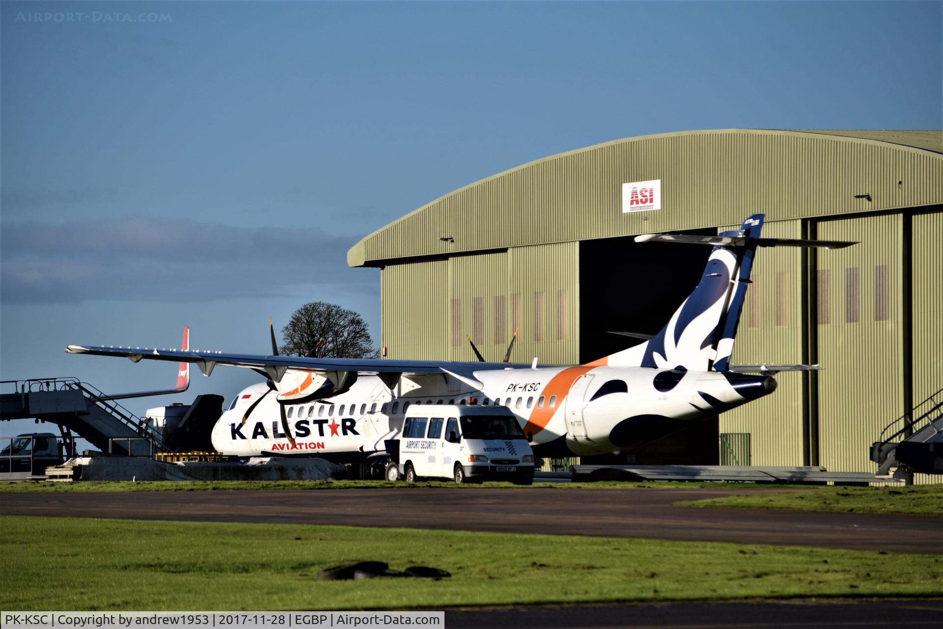 PK-KSC, 2000 ATR 72-212A C/N 638, PK-KSC at Cotswold Airport.