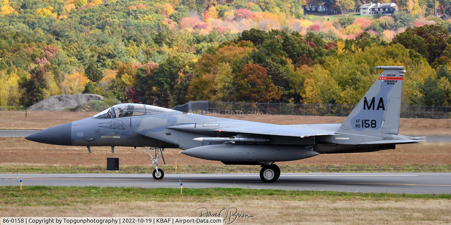86-0158, 1986 McDonnell Douglas F-15C Eagle C/N 1005/C386, SLAM11 taxiing back to the ramp