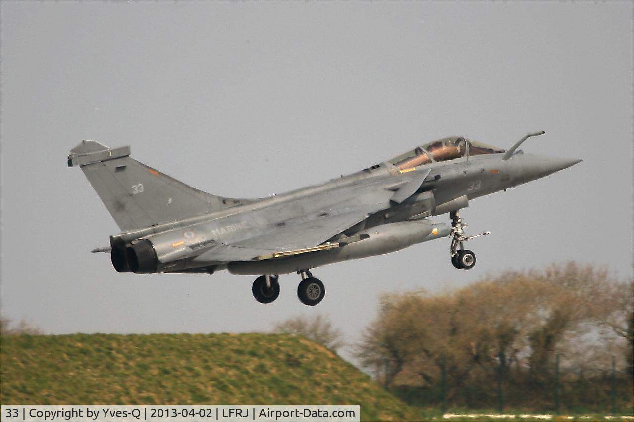 33, Dassault Rafale M C/N 33, Dassault Rafale M,  On final rwy 08, Landivisiau naval air base (LFRJ)