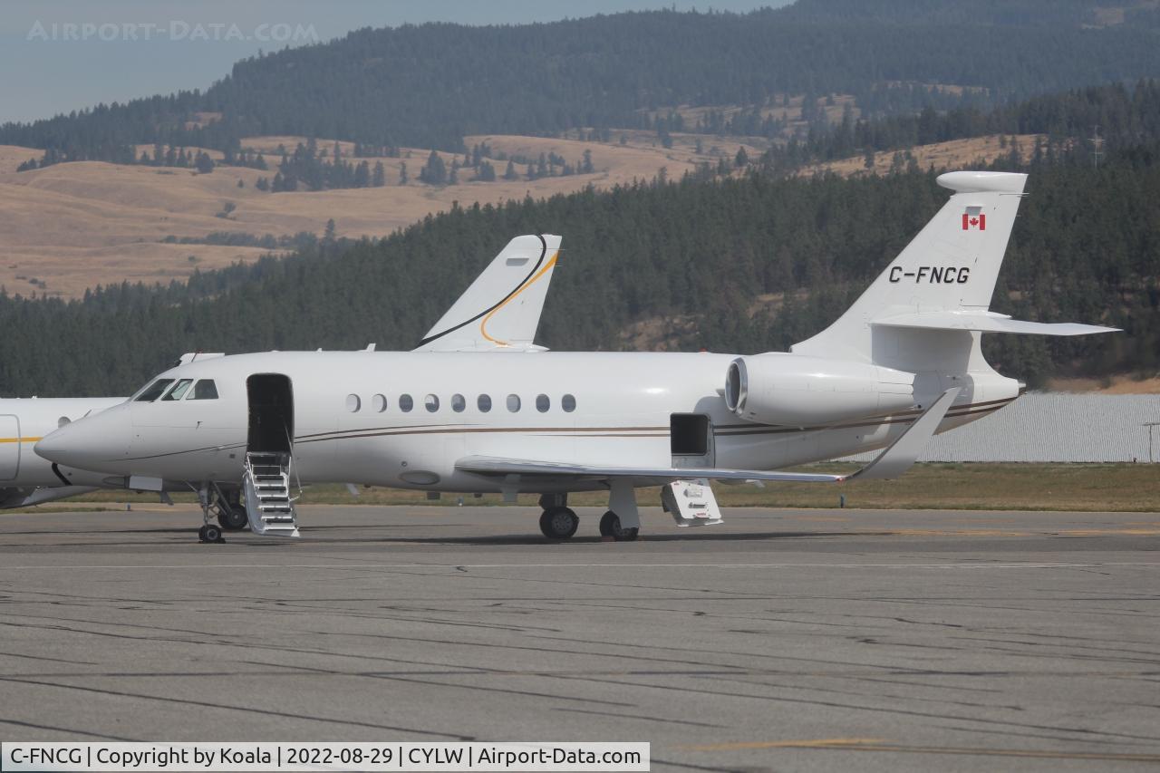 C-FNCG, 2005 Dassault Falcon 2000EX C/N 056, Just arrived from Calgary.
